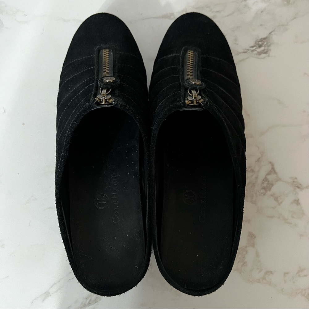 Cole Haan x Nike Air Collab Womens Clogs sz 9.5 Suede Waterproof Shoes Mules - Picture 5 of 12
